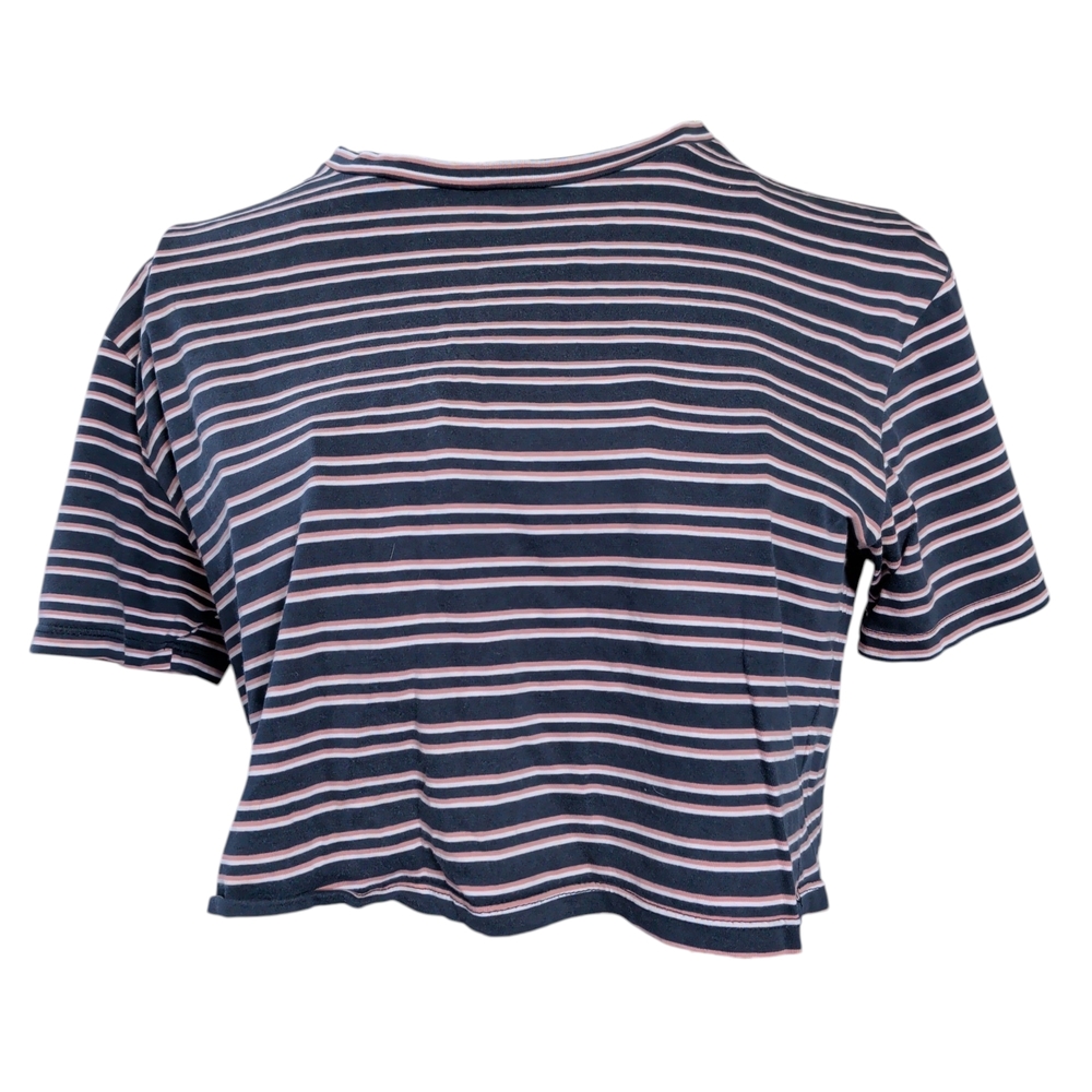 Mattelsa Colombia 100% Cotton Striped Crop Top - Size S